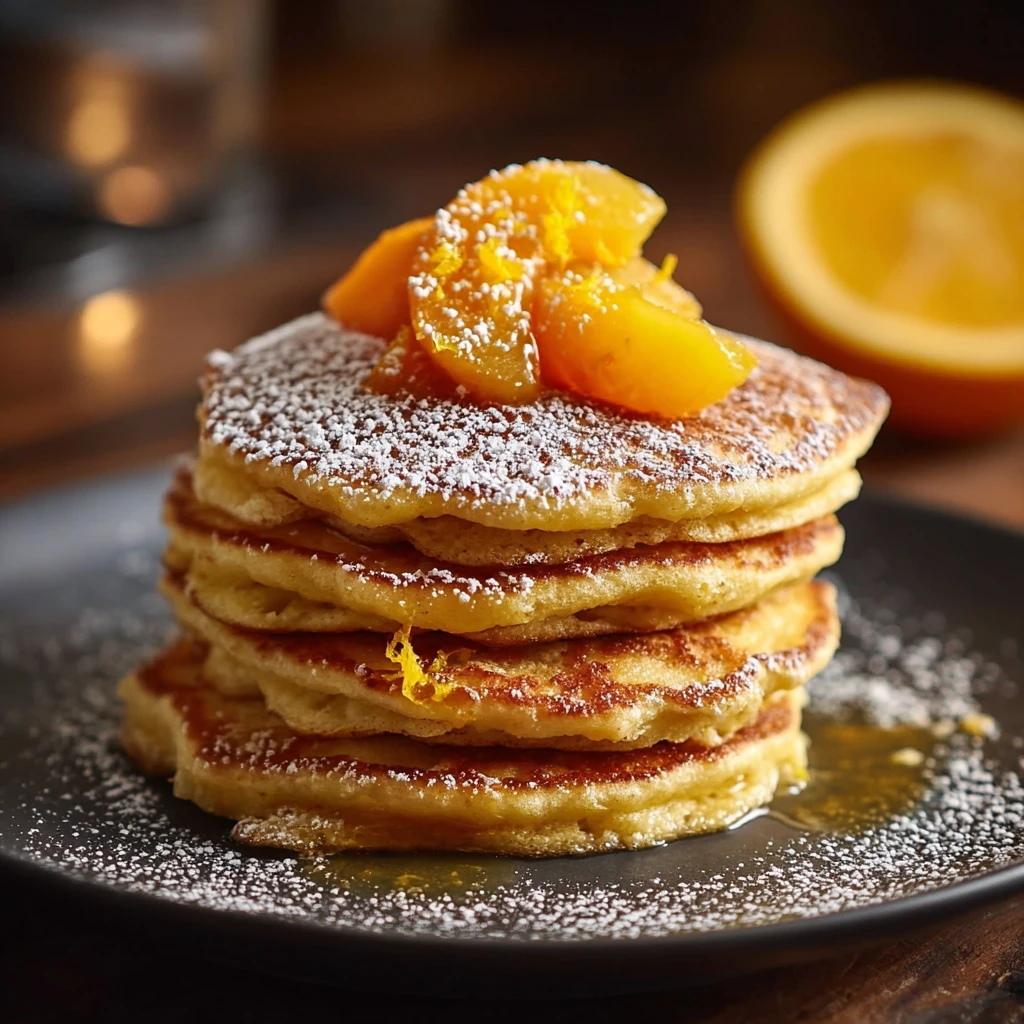 Mimosa Pancake Stack