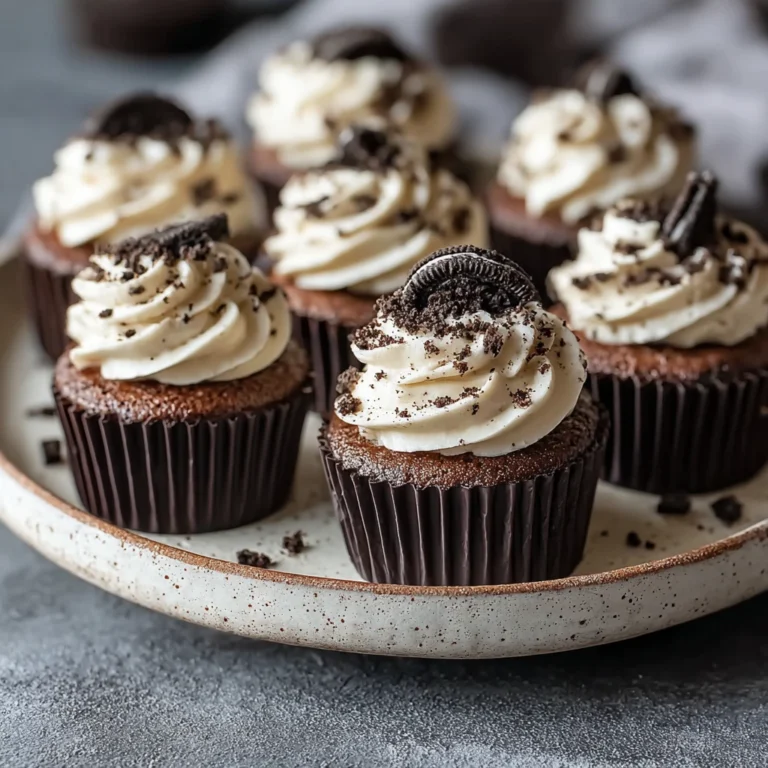 Mini Chocolate Oreo Cheesecakes