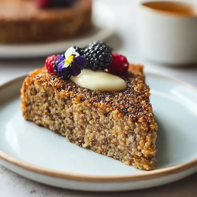 Nutritious Quinoa Breakfast Cake