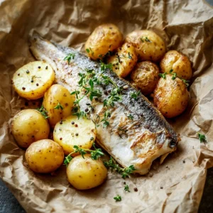 Parchment Fish Potatoes