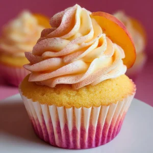 Peach Bellini Cupcakes