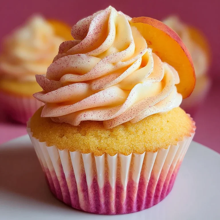 Peach Bellini Cupcakes