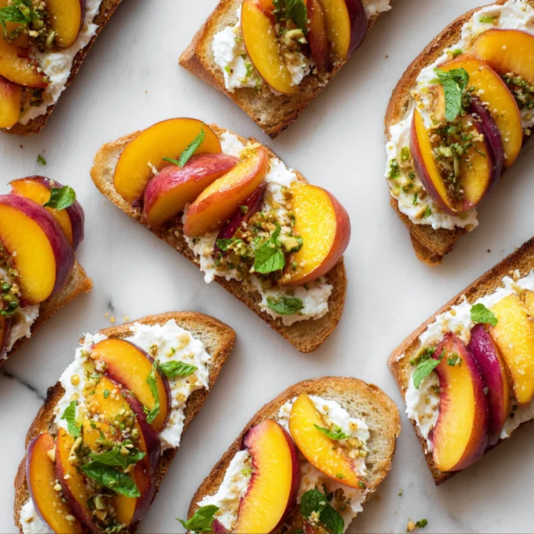 Peach Burrata Bruschetta Chicken