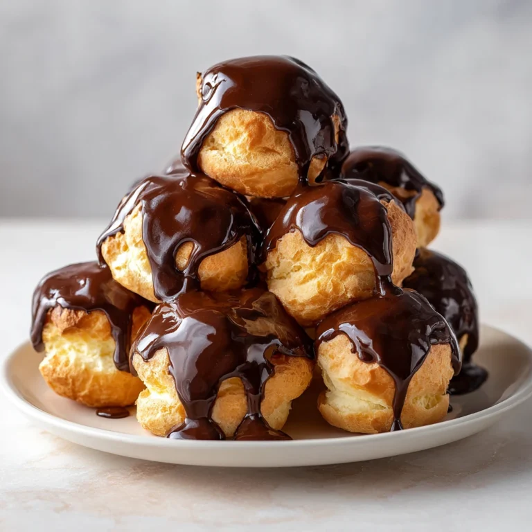 Profiteroles Chocolate Sauce