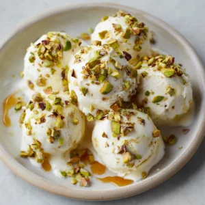 Quick Frozen Honey Pistachio Greek Yogurt Energy Bites
