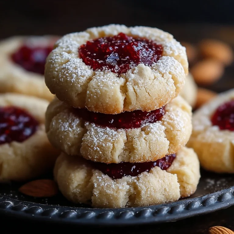 Raspberry Almond Shortbread Cookies