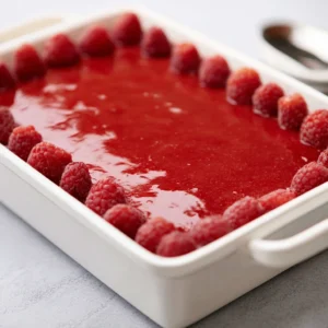 Raspberry Sauce Cake