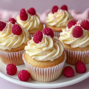 Raspberry White Chocolate Cupcakes