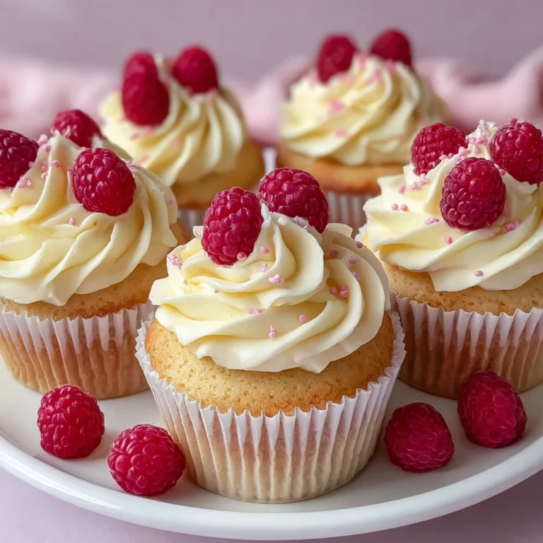 Raspberry White Chocolate Cupcakes