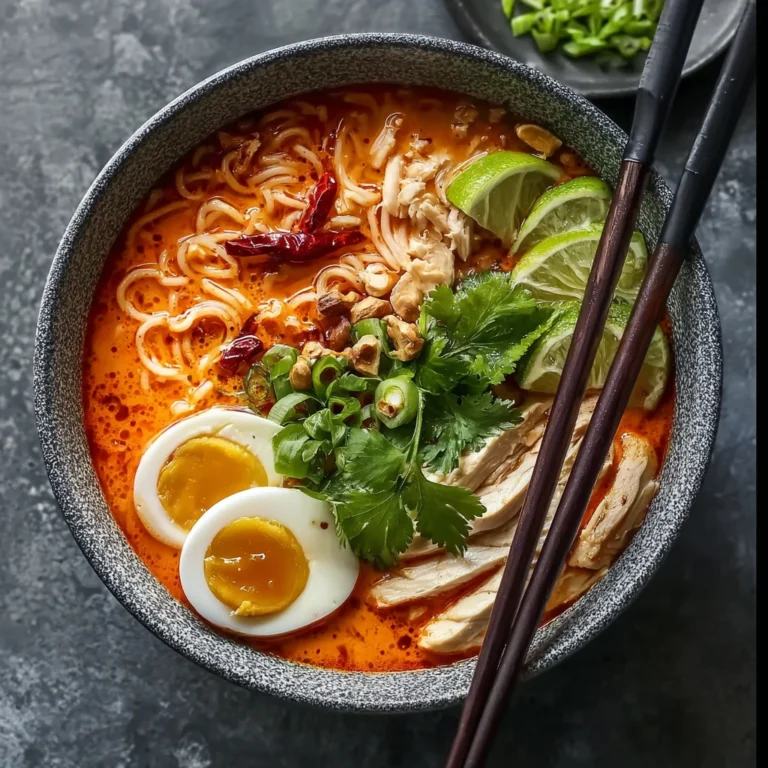 Red Thai Chicken Noodle Soup