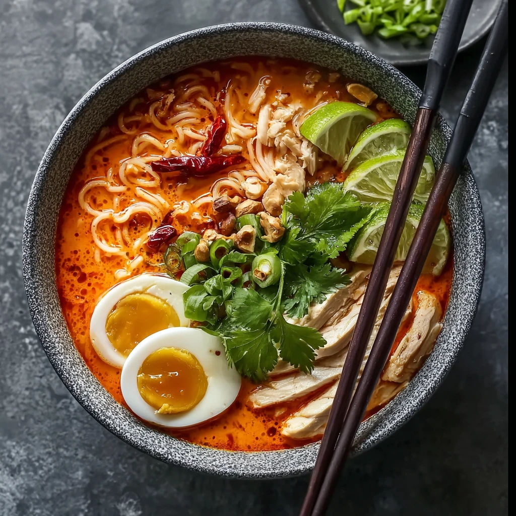 Red Thai Chicken Noodle Soup