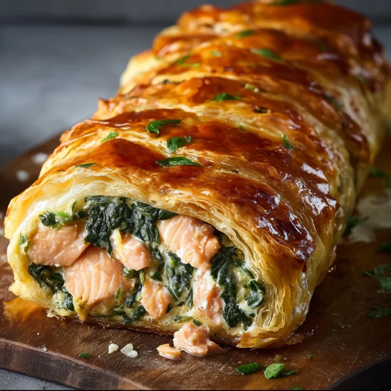 Salmon Spinach Croute