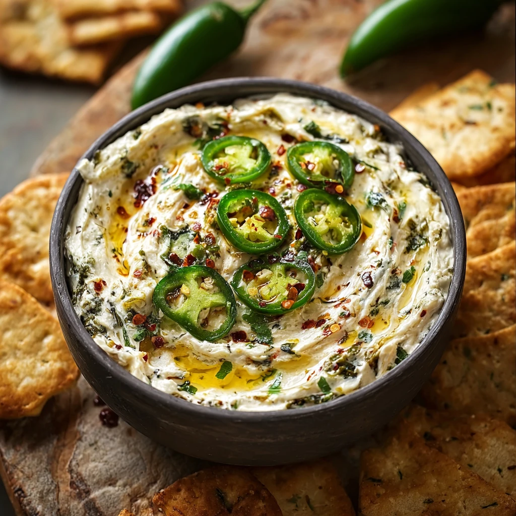 Smoky Roasted Jalapeo Cowboy Cream Cheese Dip