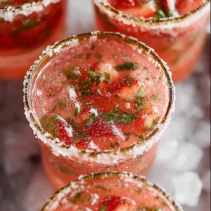 Strawberry Basil Margarita