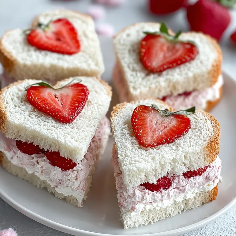 Strawberry Cream Cheese Tea Sandwiches Delightful Bites