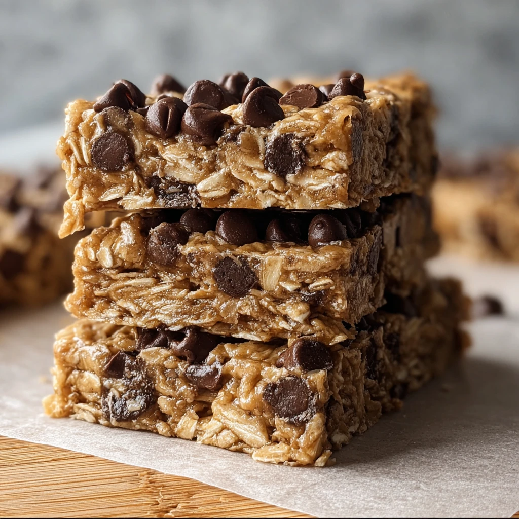 Banana Oat Chocolate Chip Breakfast Bars Amazing Steps