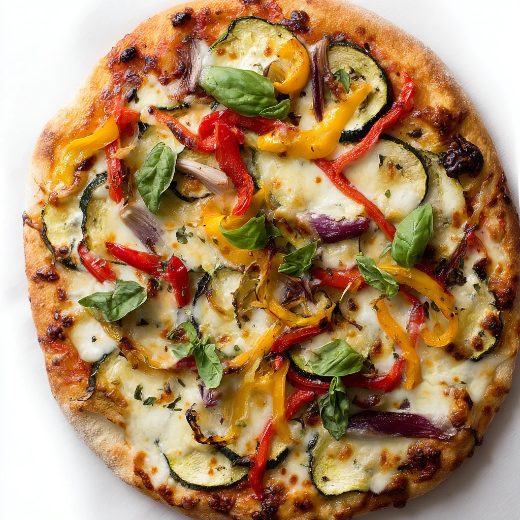 Best Roasted Veggie Pizza Recipe Homemade Roasted Vegetable Pizza Gluten-free Roasted Veggie Pizza Vegan Roasted Vegetable...