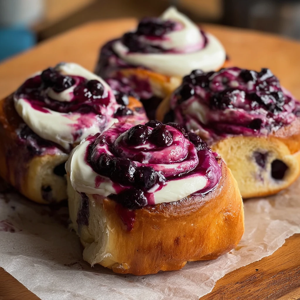 Blueberry Milk Bread Sweet Rolls Soft Bakerystyle