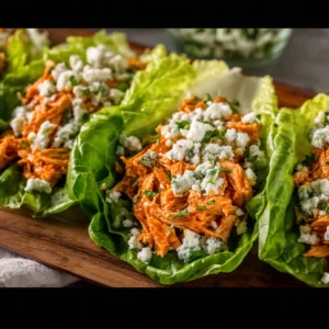 Buffalo Chicken Lettuce Wraps