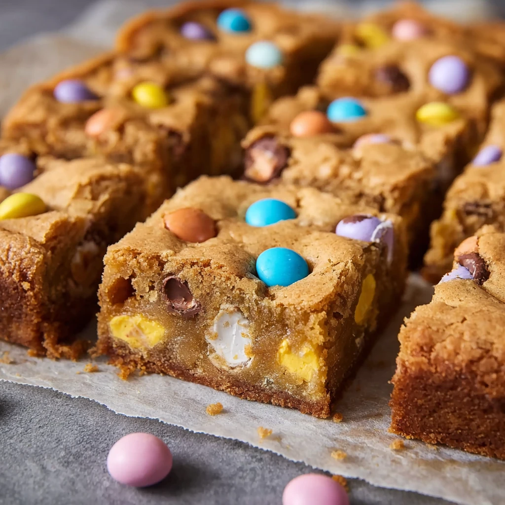 Cadbury Egg Cookie Bars Mms