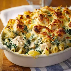 Chicken and Spinach Casserole with Cream Cheese
