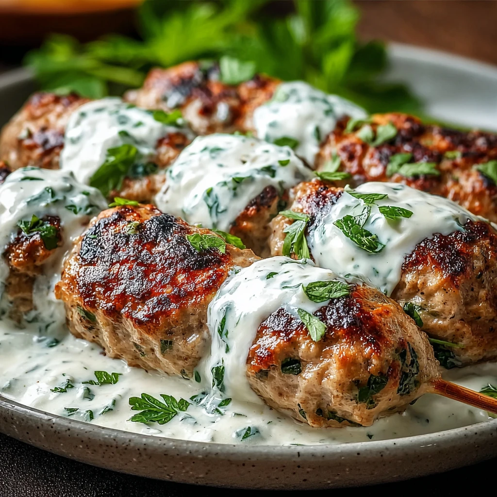 Chicken Kofta Garlic Yogurt Sauce Amazing Secrets