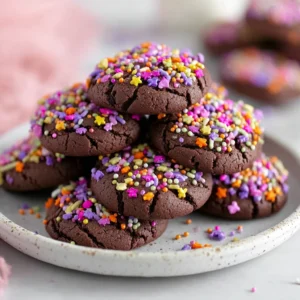 Chocolate Kiss Brownie Cookies