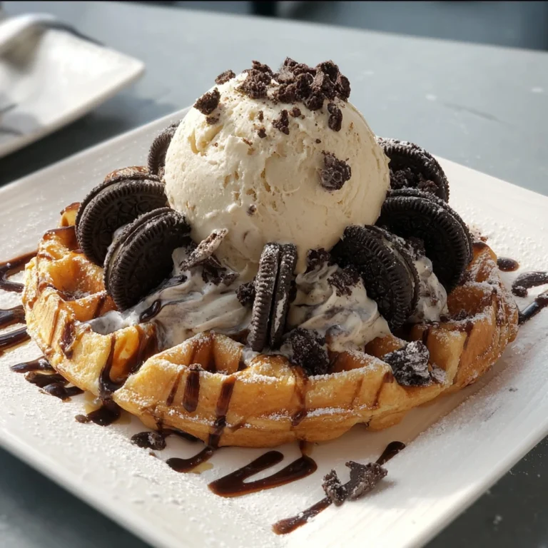 Cookies And Cream Dessert Waffles Easy Cookies And Cream Waffles Recipe Homemade Cream Dessert Waffles Best Cookies Cream ...