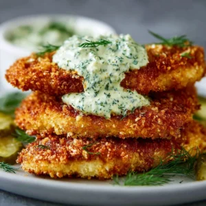 Crispy Dill Pickle Parmesan Chicken