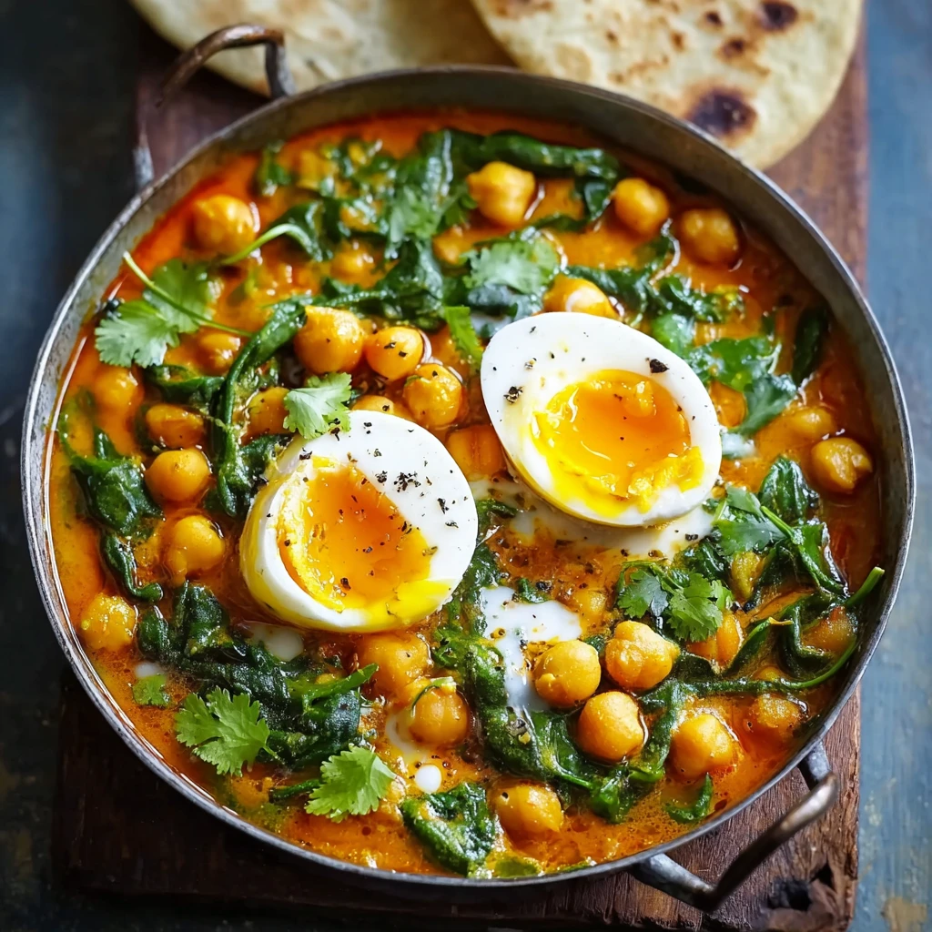 Easy Creamy Egg Korma Recipe Mild Egg Korma With Chickpeas Spinach Chickpea Egg Korma Tutorial Quick Mild Egg Korma Dish H...