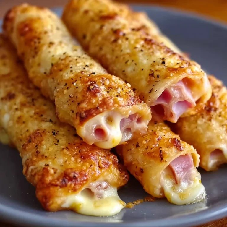 Easy Crispy Ham And Cheese Sticks Recipe Best Cheese Snack Recipes Quick Ham And Cheese Sticks Homemade Cheesy Snack Stick...
