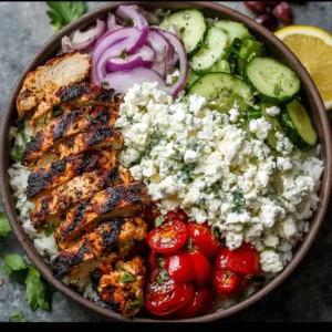 Easy Greek Chicken Bowls