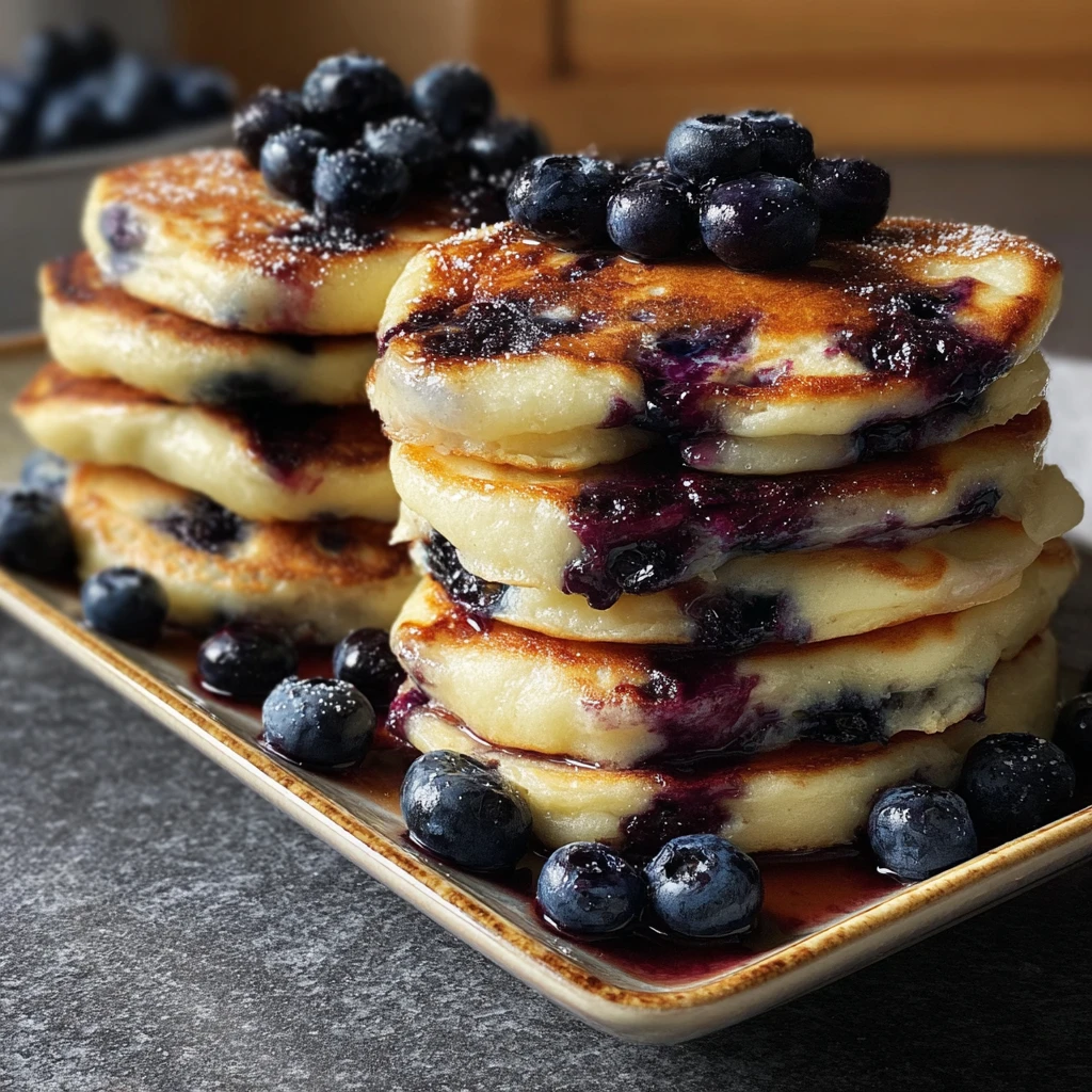 Fluffy Blueberry Pancake Rounds Amazing Secrets Thick Pancakes