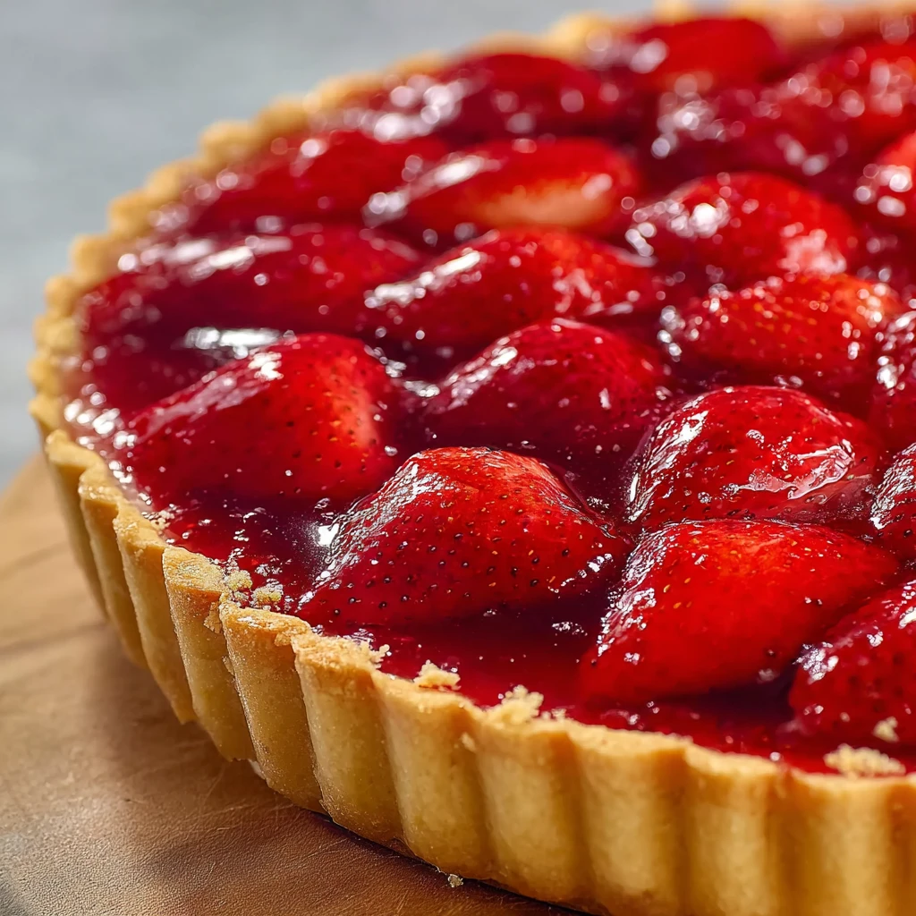 Fresh Strawberry Jello Pie