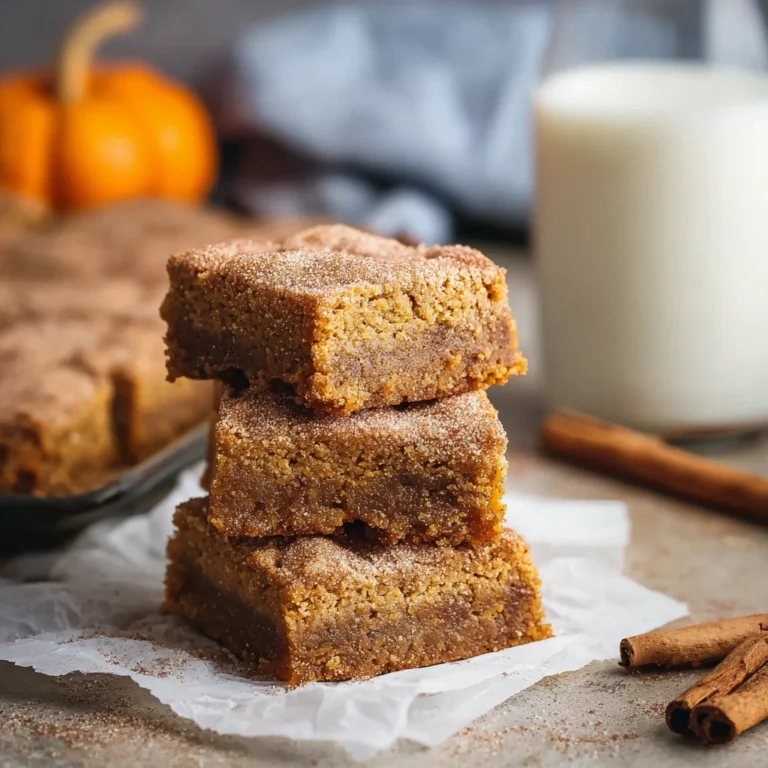 Fudgy Snickerdoodle Chickpea Cookie Bars Flourless Healthy