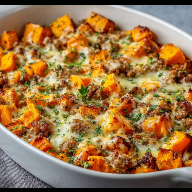 Ground Turkey Sweet Potato Bake