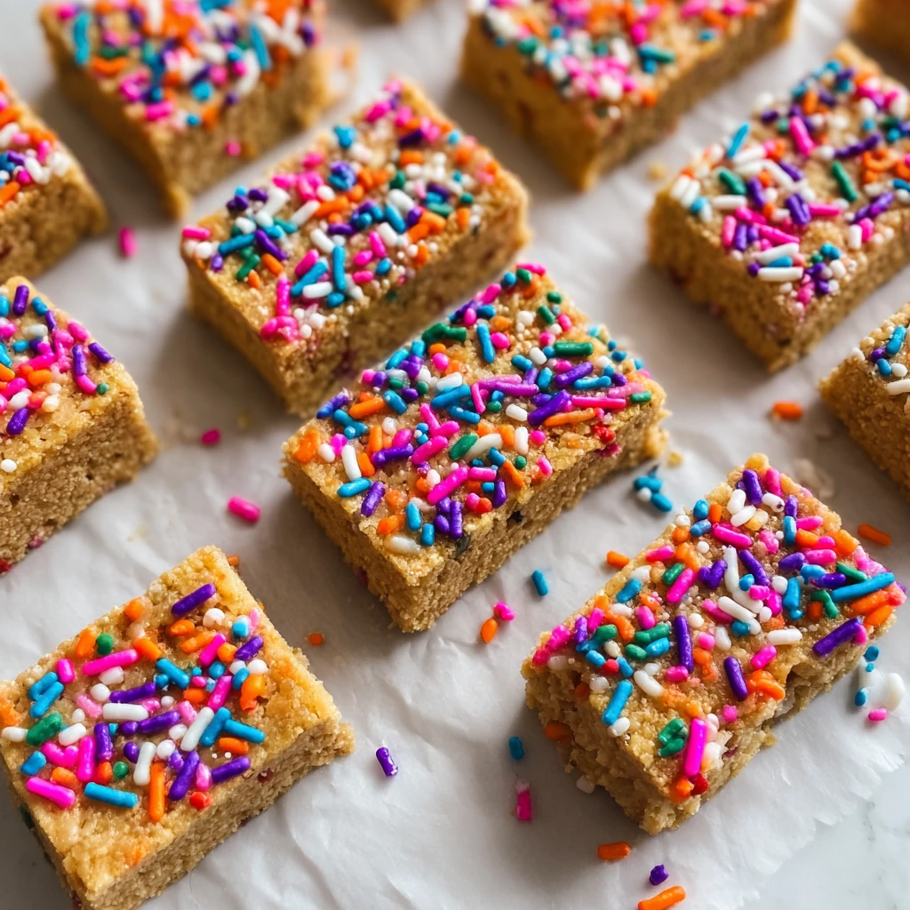 Healthy Nobake Cake Batter Protein Bars