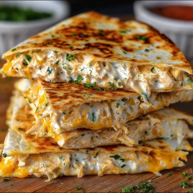 High Protein Chicken Ranch Quesadilla Crispy Lowcarb
