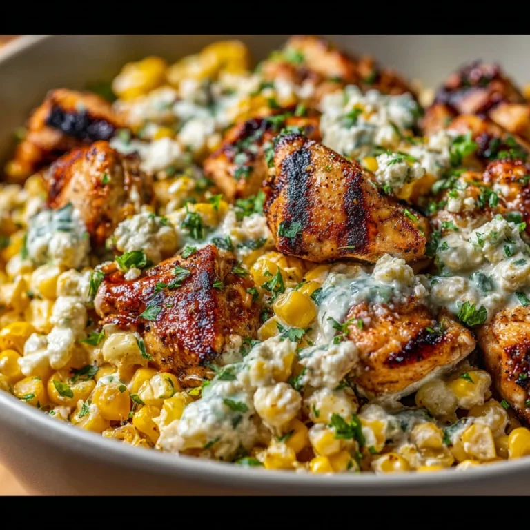 High Protein Chicken Street Corn Salad Bowl