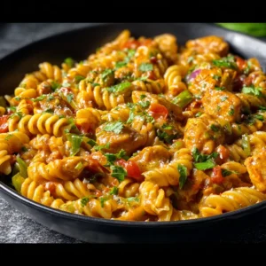 High Protein Chicken Fajita Pasta