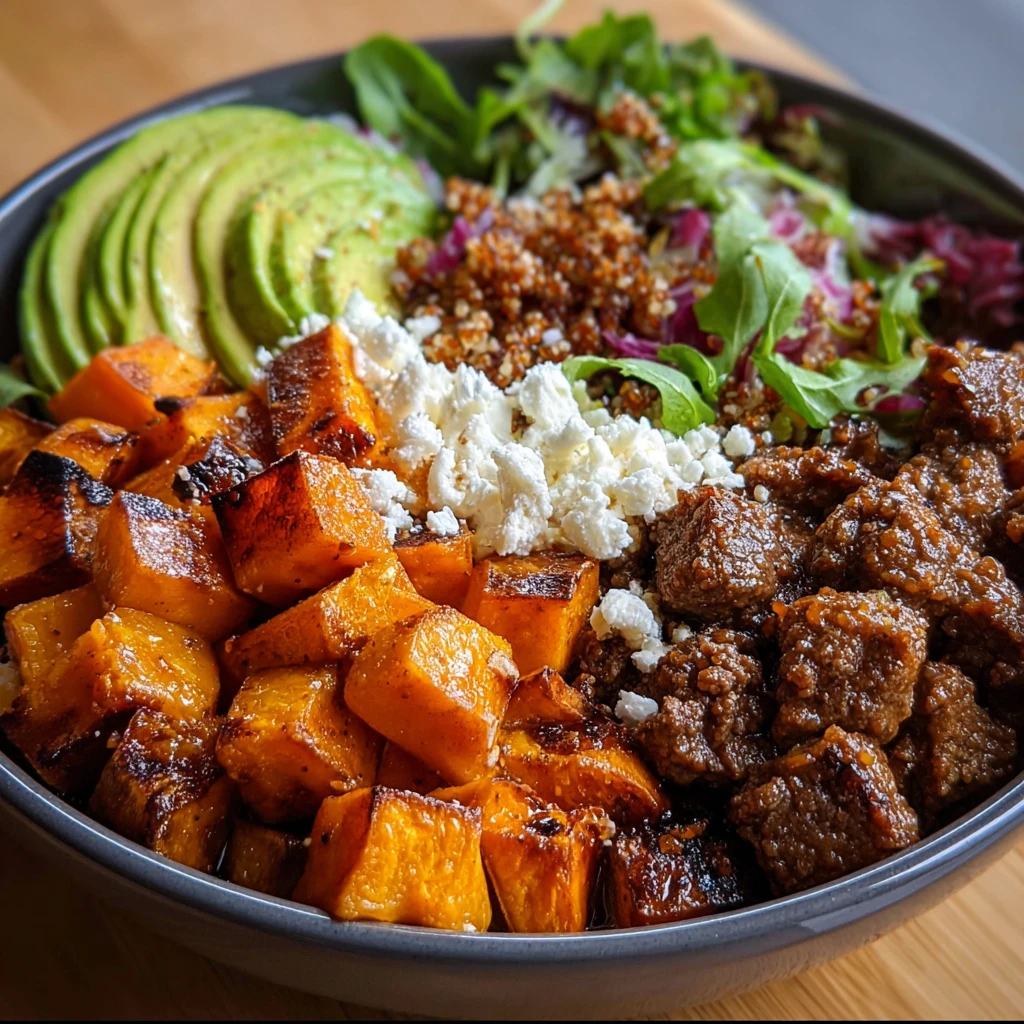 High Protein Hot Honey Beef Bowl