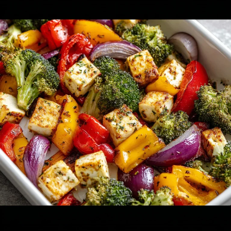 High Protein Sheet Pan Veggie Bake