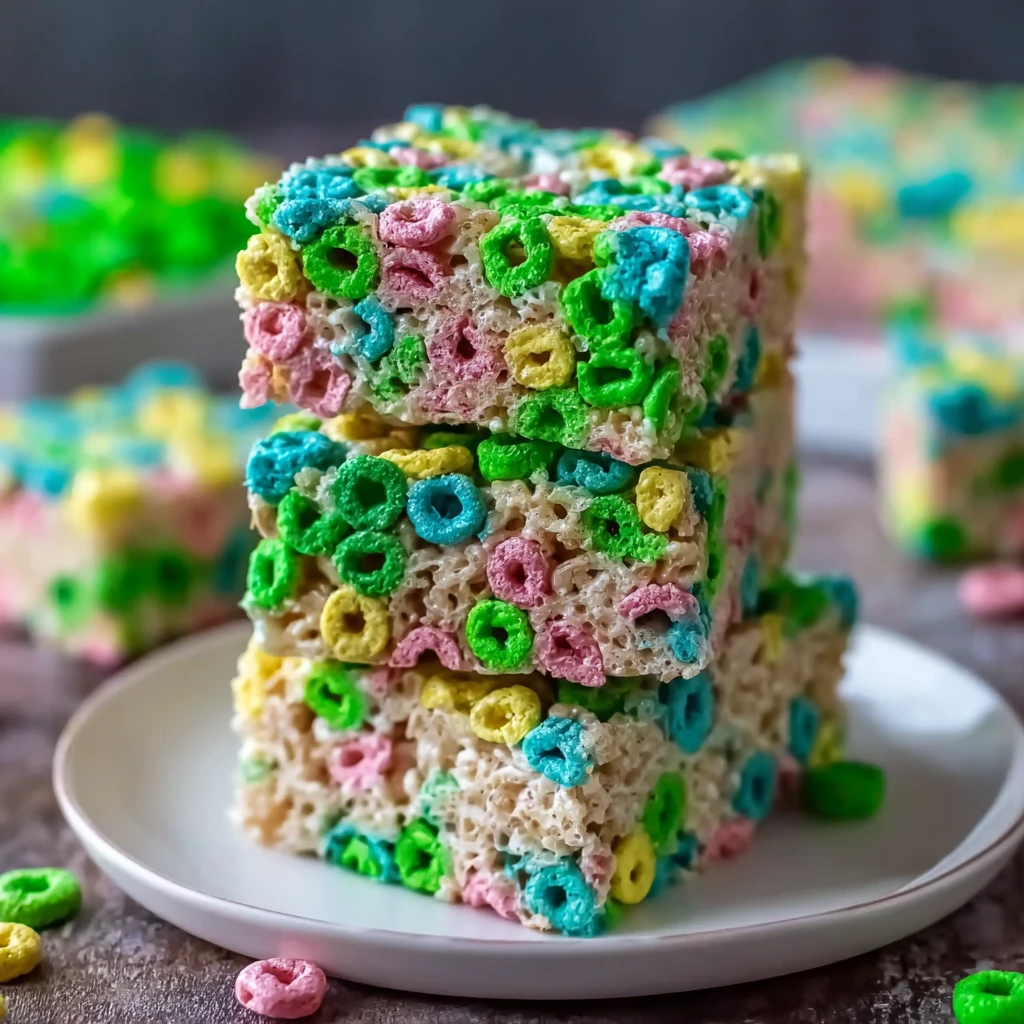Lucky Charms Rice Krispie Treats Recipe No-bake Lucky Charms Dessert Festive Rice Krispie Treats Ideas How To Make Lucky C...