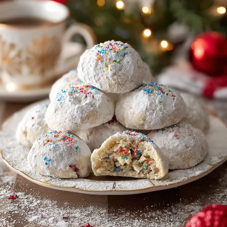 Meltinyourmouth Confetti Snowball Cookies