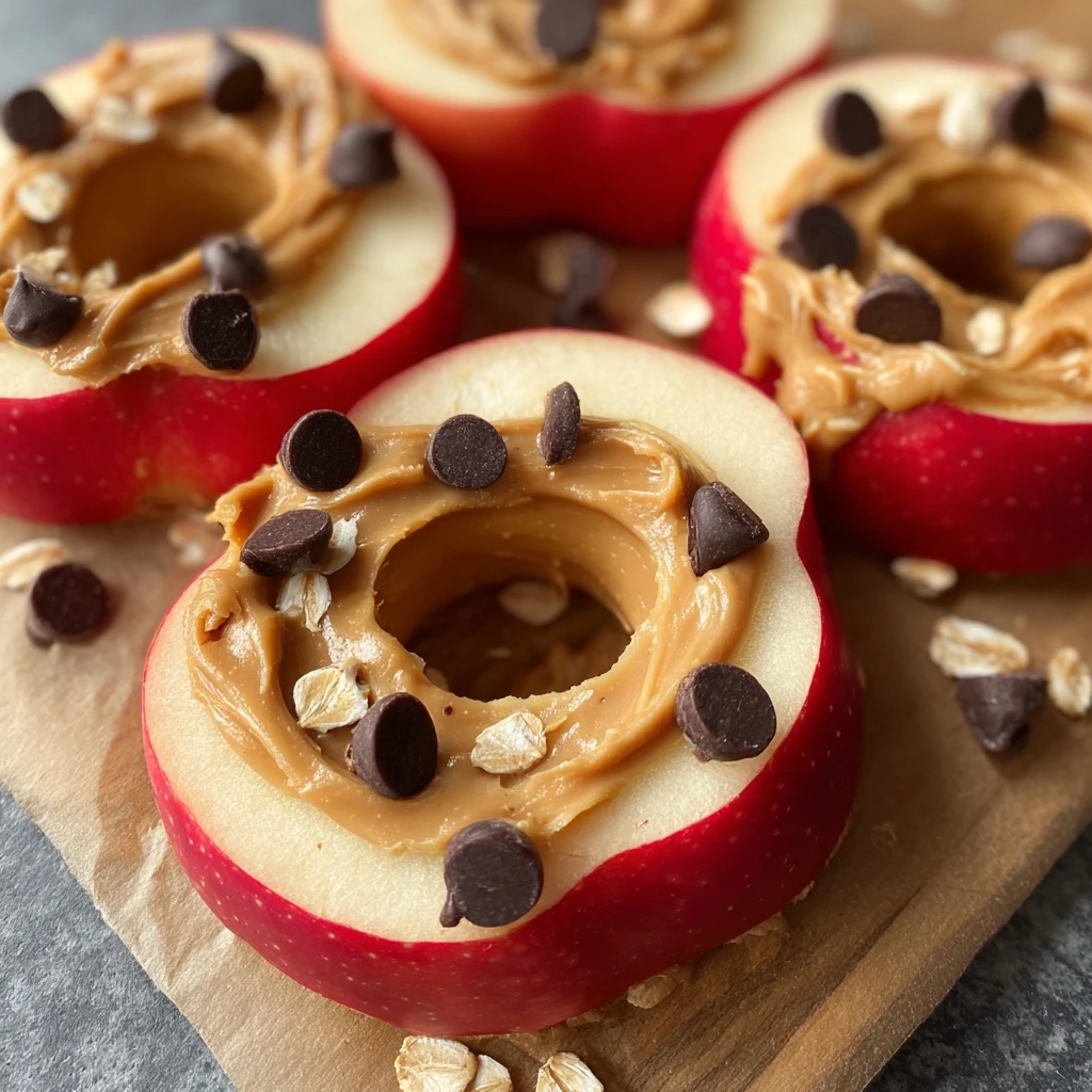 Peanut Butter Apple Snack Rings Amazing 5minute Recipe