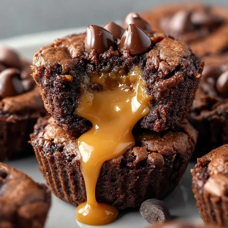 fudgy peanut butter brownie bites with creamy peanut butter center on a plate
