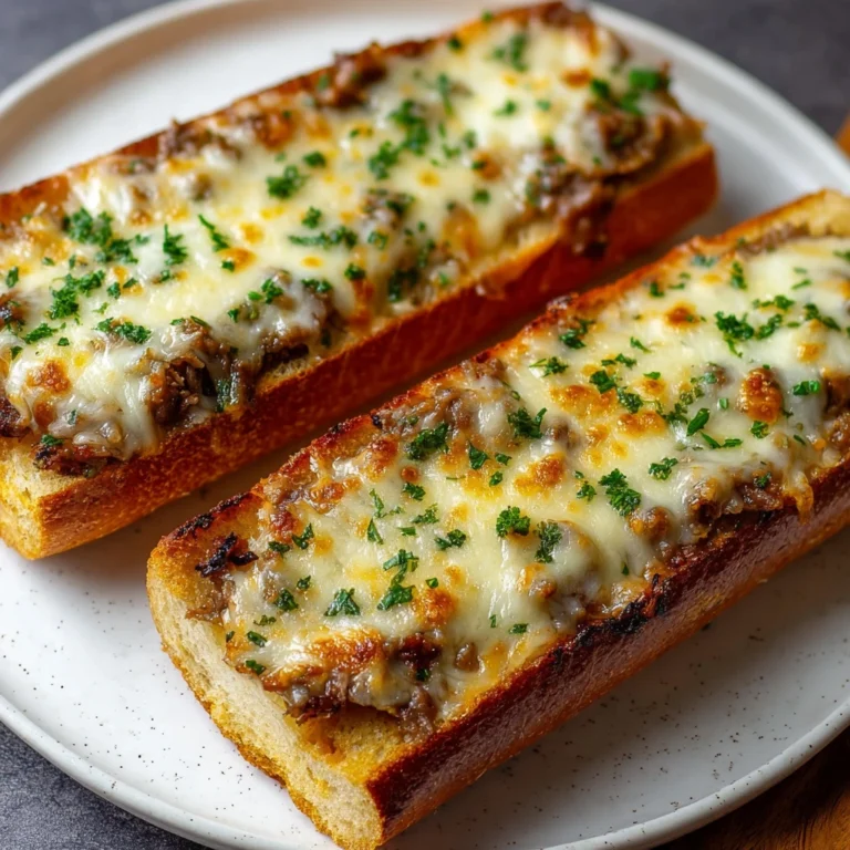 Philly Cheesesteak Garlic Bread