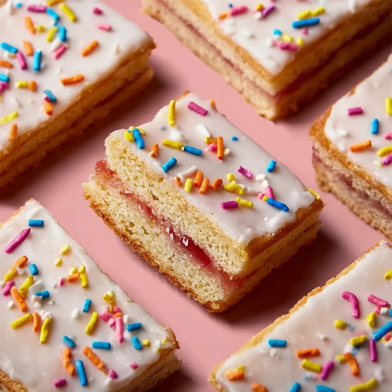 Poptart Cookie Bars Soft Chewy Strawberryfilled Dessert