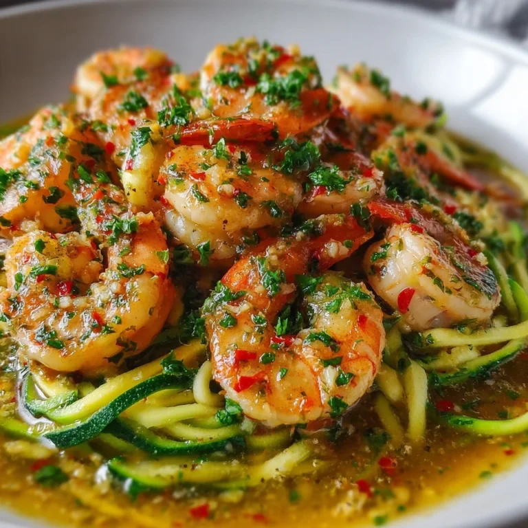 Garlic Shrimp Recipe Lemon Butter Zucchini Noodles Healthy