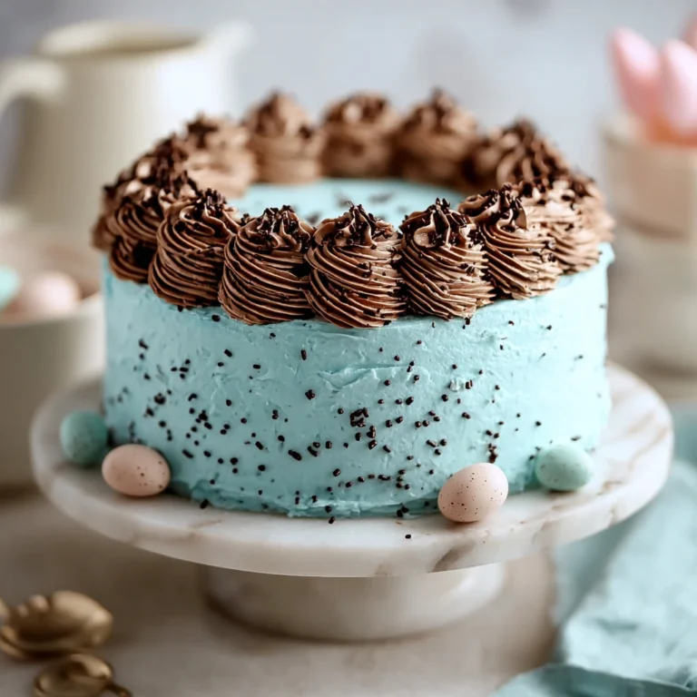Robins Egg Chocolate Cake Steps Beautiful Easter Dessert